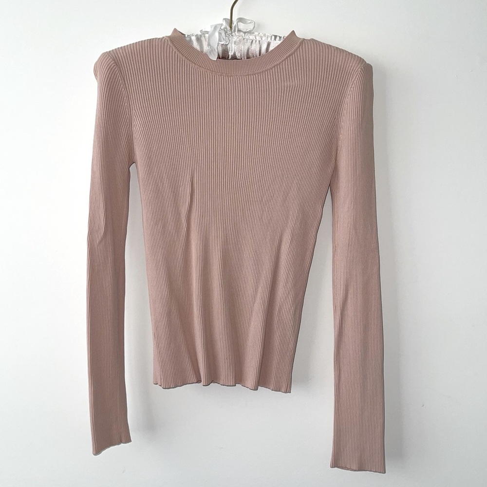 ZARA Knit Long-Sleeve Top